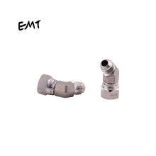 Cheap JIC male female  45 degree  rotating flare fittings elbow 304 / 316 ss hydraulic adapter